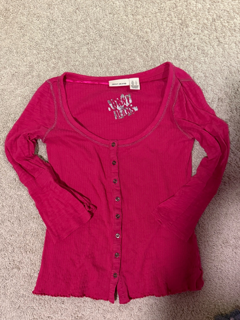 y2k vintage dkny long sleeve top